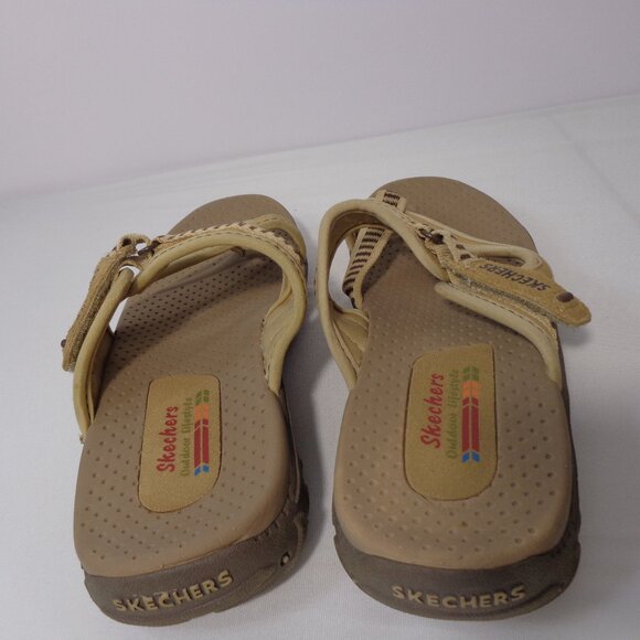 Skechers Women's‎ Reggae Sandals Beige Size 8 - Picture 4 of 7
